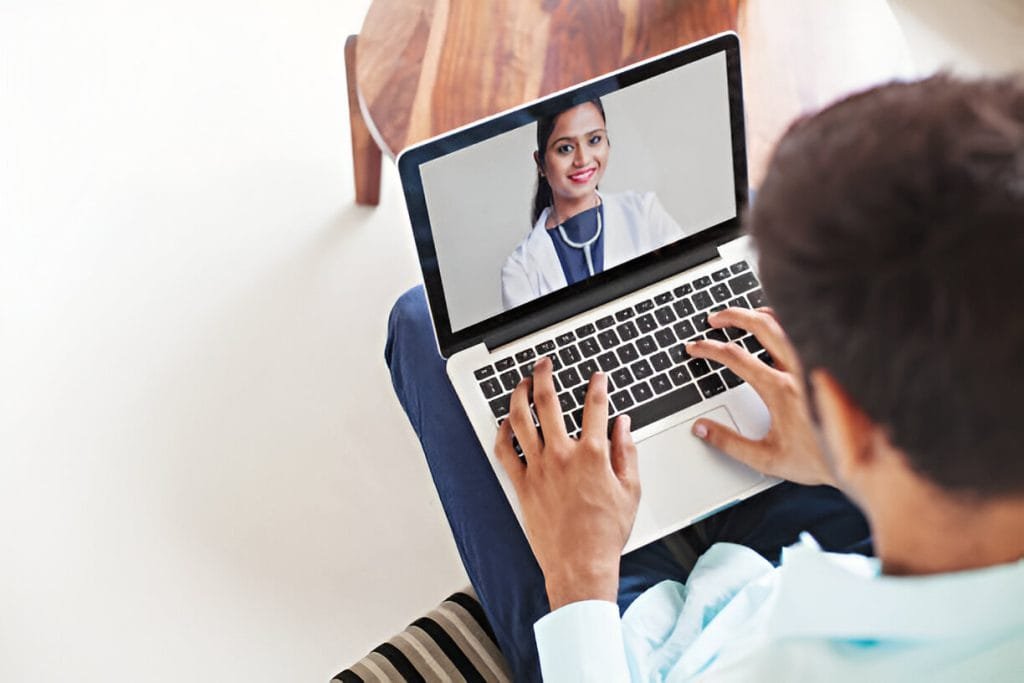 Video call with a doctor